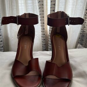 Brown Ankle Strap Sandals